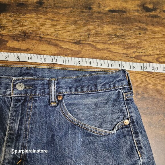 Vtg Levi's Jeans 34x32 Relaxed Straight 559 Medium Dark Wash Western Y2K - Picture 6 of 11